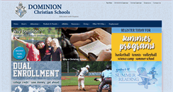 Desktop Screenshot of dominionchristian.org